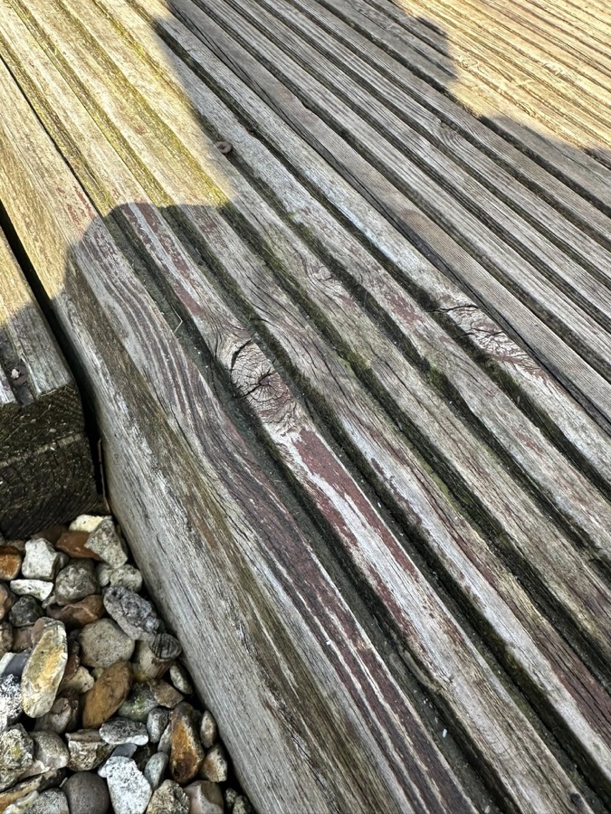 Decking before repainting