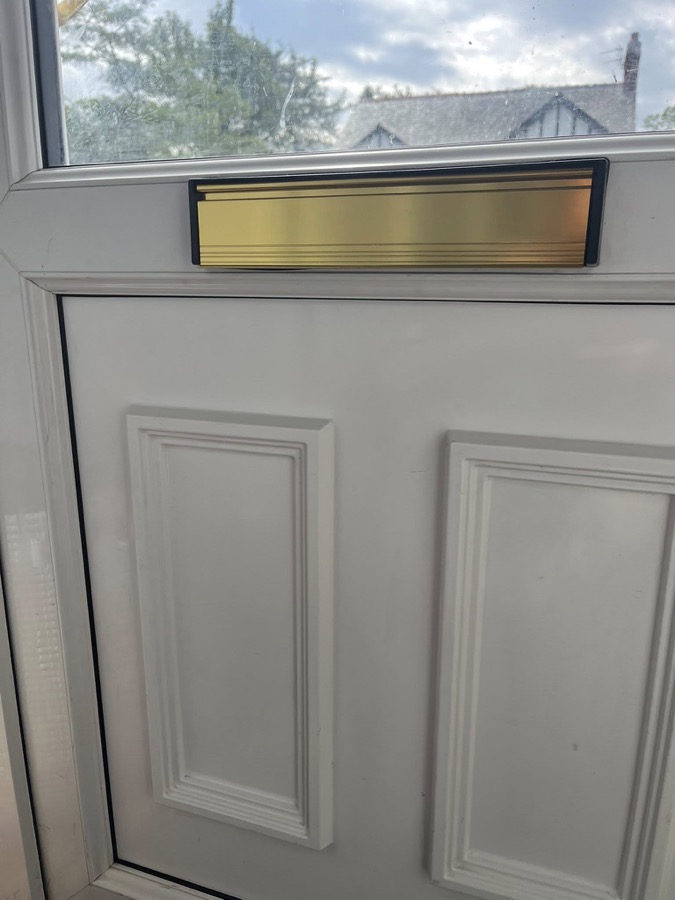 New letterbox fitted inside